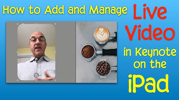 How to Add and Manage Live Video in Keynote on the iPad