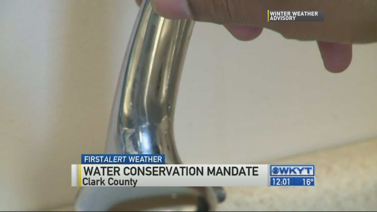 Mandatory water conservation order issued in Winchester