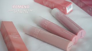 2024 NEW! ROM&ND JUICY LASTING TINT 37, 38, 39 | Lululand