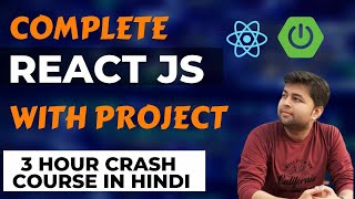   Complete React Js with Project tutorial in hindi   + Backend Spring boot