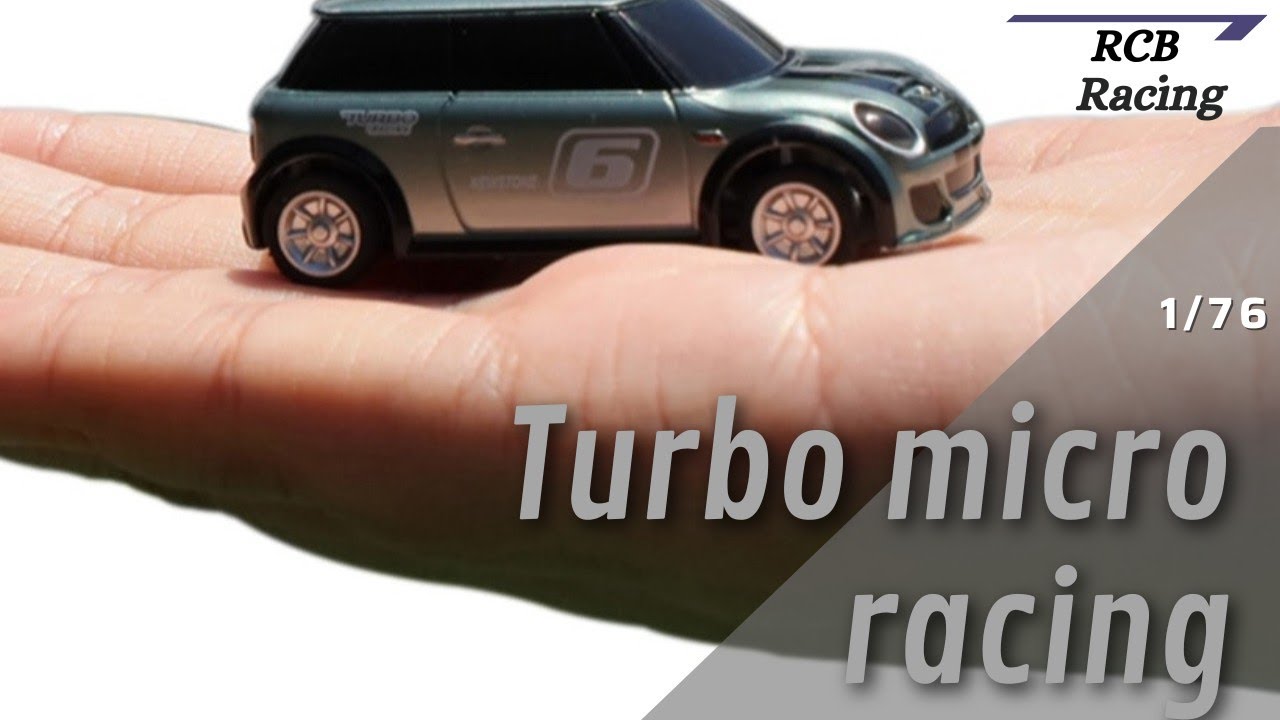 Voiture télécommandée MICRO RALLY 1/76 Mini Jaune Turbo Raci