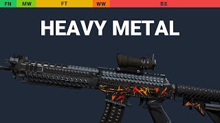 SG 553 Heavy Metal - Skin Float And Wear Preview