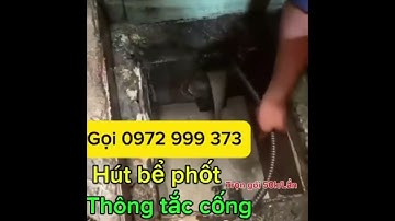 Thông Tắc Cống Thành Phố Bắc Giang 0972 999 373 Trọn Gói ❤️【Từ 50.000 đ/Lần】BH 10 Năm