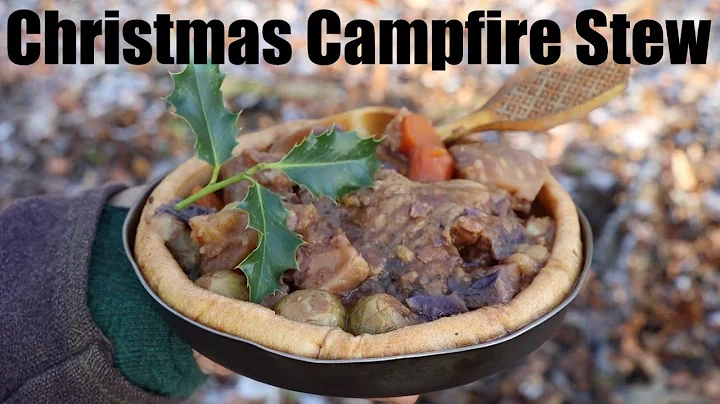Christmas Stew Cooked in a Pressure Cooker.  Campf...