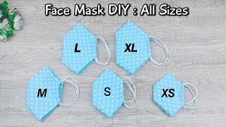 New Design SMALL FACE EFFECT | Breathable Face Mask DIY | Fast and Easy Sewing Tutorial