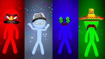 Stickman Party: 4 Player Games - Gameplay Walkthrough Part 47 - New Update (iOS, Android)