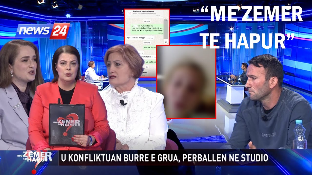 Burrë e grua përballen në studio.Vajza në lot, refuzon nënën. E mitura në video live, do vras...