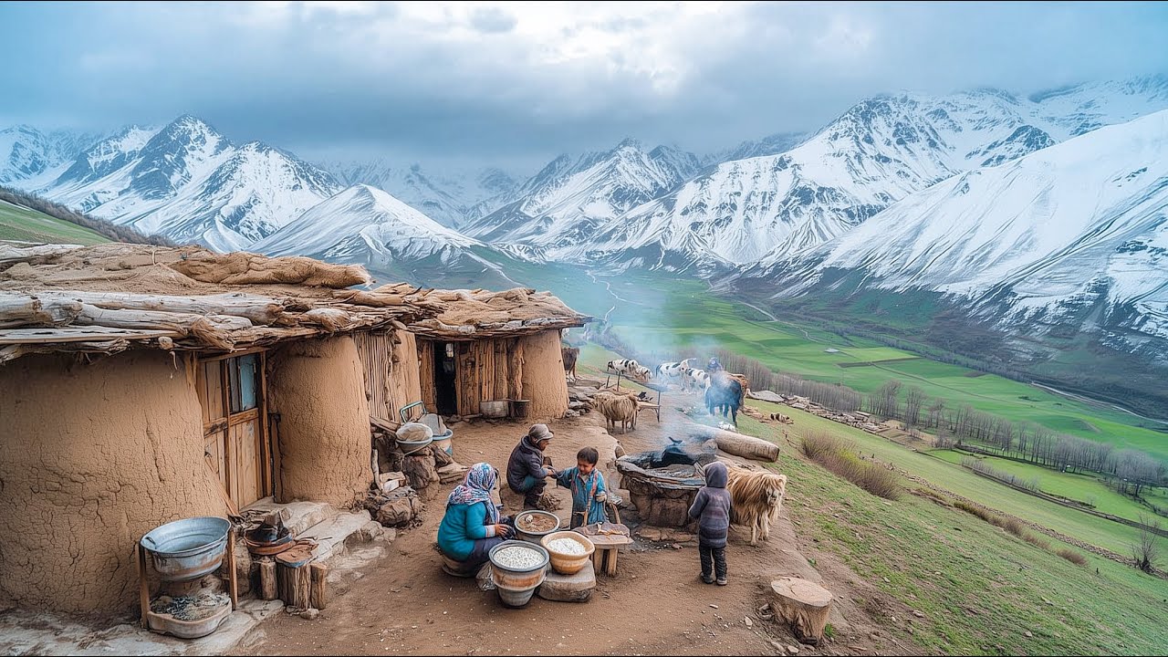 Nomadic Life: The UNBELIEVABLE Nomads' Mountain Village Kitchen