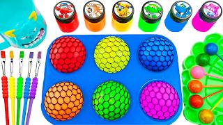 Satisfying Video l DIY How To Make Rainbow Cotton Candy Balloons Glitter Sprunki for ASRM Sounds