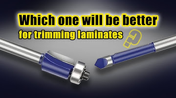 Hoe laminaat te snijden - Freesbits voor het afwerken van FORMICA - WORKPRO Freesbits voor het af...