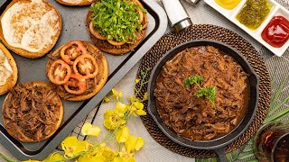 How To Make BBQ PULLED BEEF BURGER | Recipes.net Healthy Pulled Beef Burger