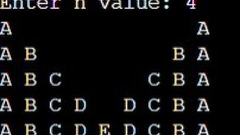 Print the Following Character Pattern | C Programming | Interview / Placement program