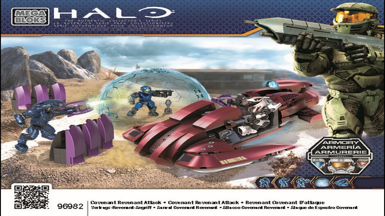 Mega Bloks Instructions | Halo | 96982 | Covenant Revenant Attack