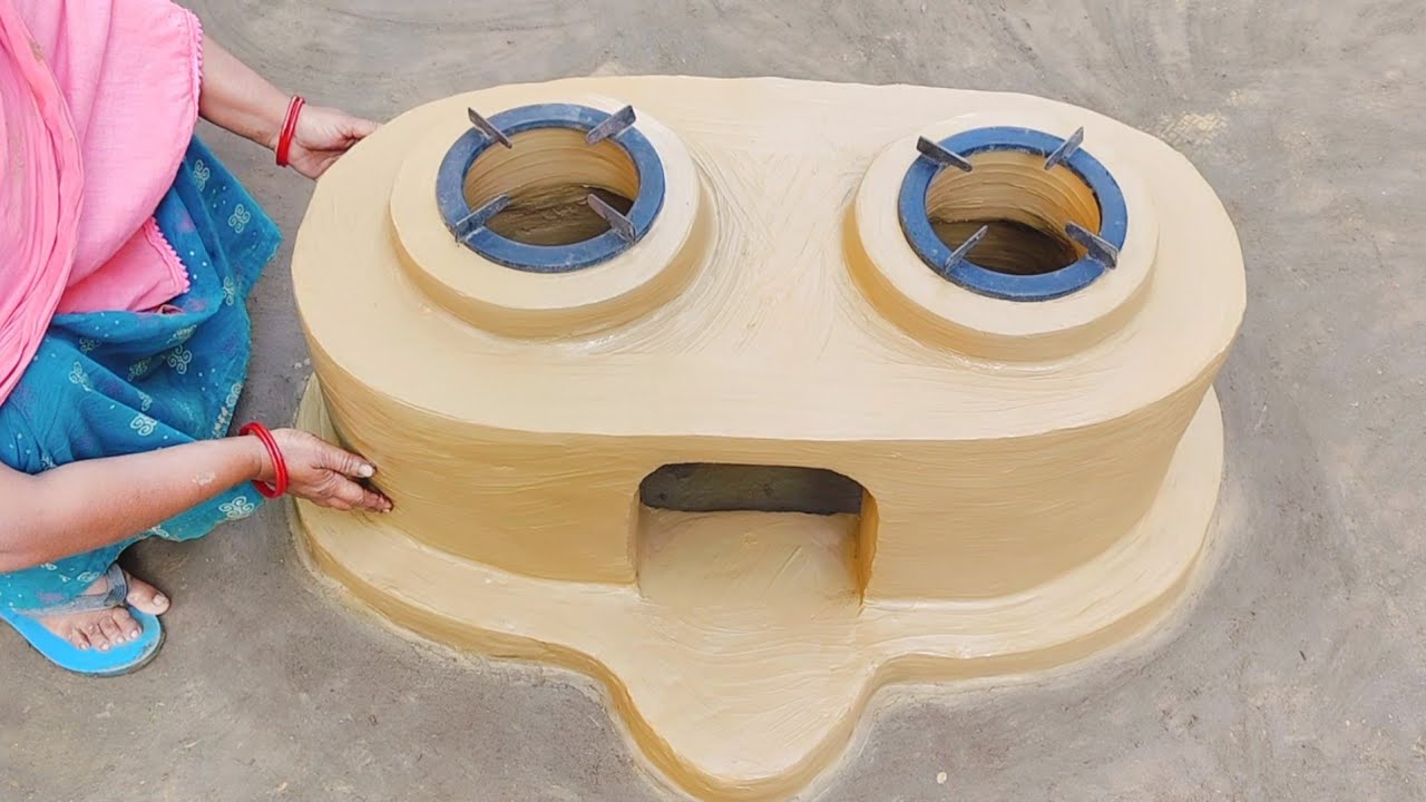 How to make Multiple Clay Stove at Home ।Primitive Technology Oven । Mitti ka Chulha 