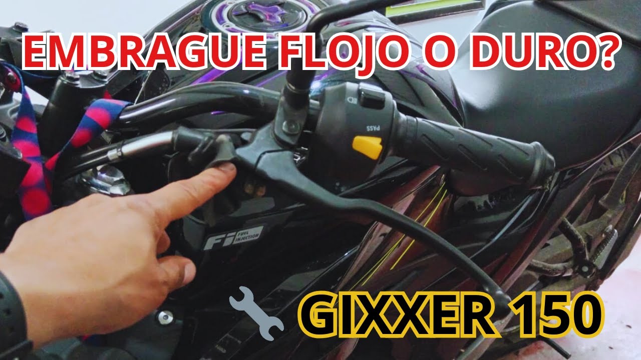 Cómo ajustar el embrague de la Gixxer 150 (clutch muy largo o flojo)