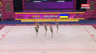 2019.09.22 - Украина 🇺🇦UKR - 5 мячей - 24,800 - 37th FIG RG World Championships 2019