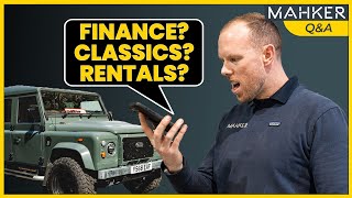 Can I FINANCE my Mahker Land Rover Build? Your Questions, ANSWERED! || Mahker Q&A