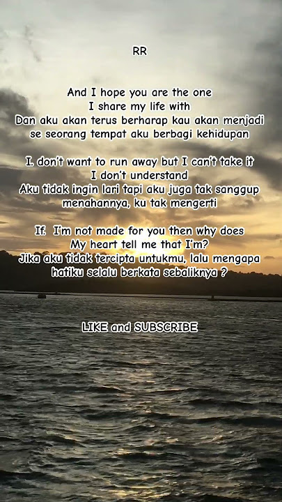 If You’re Not The One - Daniel Bedingfield #trendingsonglyric #shorts #terjemahanindonesia