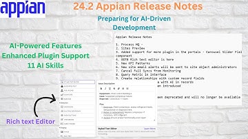 Appian Release Notes 24.2 | Moving towards AI Driven Development