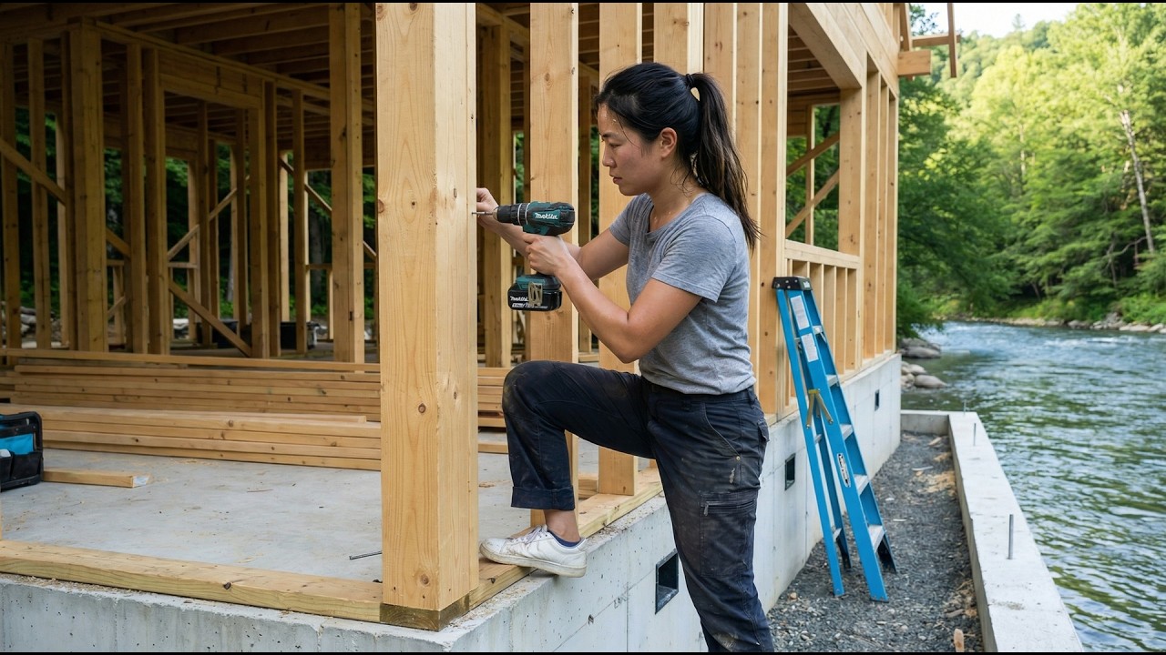 Talented Woman Transforms Riverside Wasteland into a DREAM HOME in 120 Days