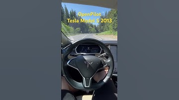 OpenPilot on preAP Tesla. Mountain roads. #autopilot #openpilot #tesla #teslamodels #ukraine