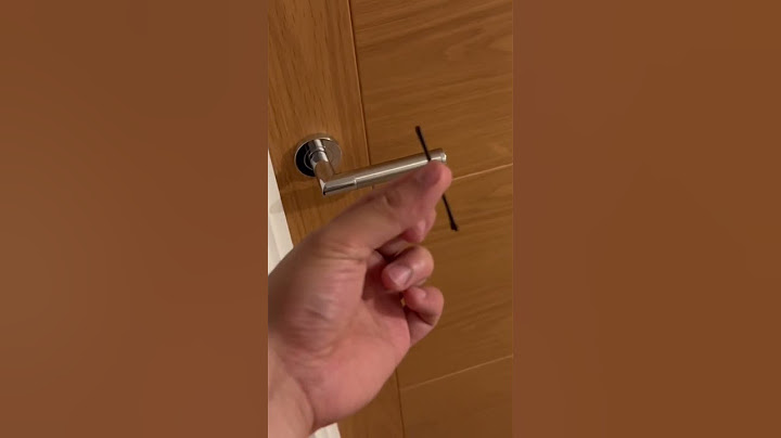 How to open a door using a hair pin!