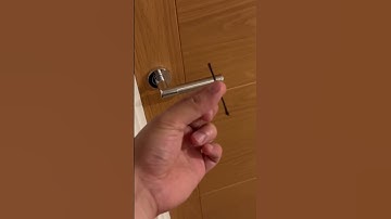 How to open a door using a hair pin!