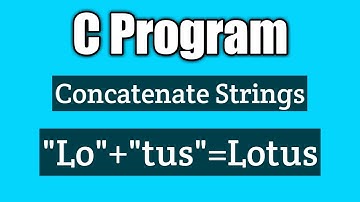Write a c program to concatenate two strings without using built in function | vision academy