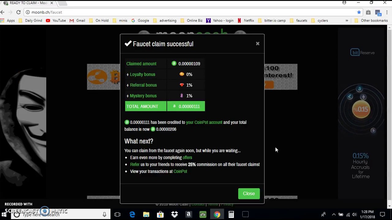 Bitcoin cash faucet earn every 5 minutes