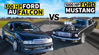 1000hp '66 Mustang “S1CKO” vs Sleeper Ford Falcon AU // THIS vs THAT Down Under