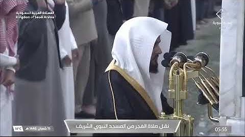 صلاة الفجر من المسجد النبوي للشيخ عبد الله القرافي | الجمعة 15 شعبان 1446هـ | سورة القلم