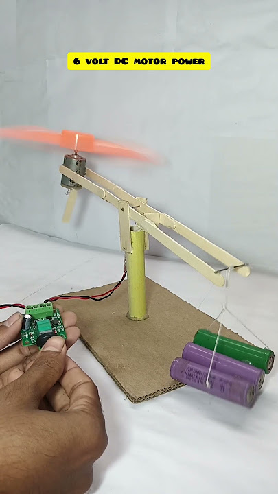 6 volt DC motor - wind power #experiment #tech