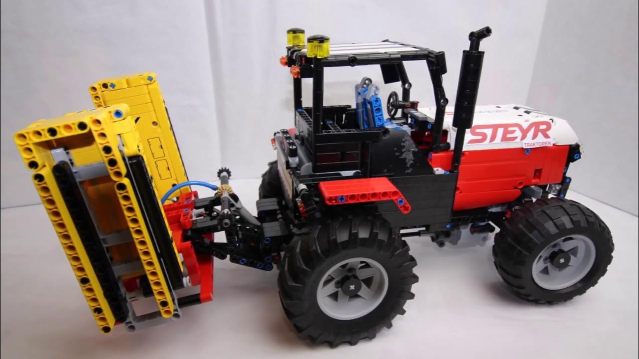 Lego Technic MOC Steyr Tractor + Pöttinger Mower 