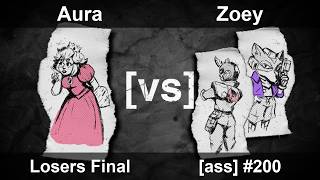 [ass] 200 - Melee Singles LF — Aura ⟮Peach⟯ vs Zoey ⟮Fox, Falcon⟯