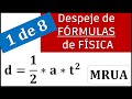 Despeje de frmulas de fsica  parte 1 de 8 como nadie te lo ense