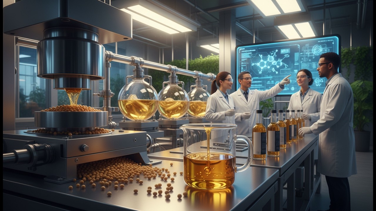 Cách Chế Biến Hàng  Nghìn Chai Dầu Đậu Nành Như Thế Nào Tại Nhà Máy Hiện Đại?