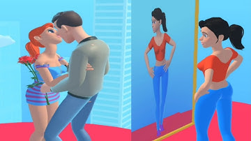 Makeover Race 3D 🦧🧦🚺 All Levels Gameplay Trailer Android, ios New Game