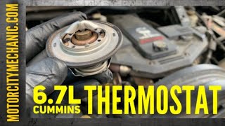 Dodge Ram 6.7L Cummins Thermostat Replacement by MotorCity Mechanic 64,955 views 1 year ago 29 minutes