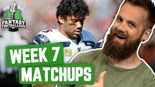 Fantasy Football 2019 - Week 7 Matchups + In-or-Out, Ballers on a Budget - Ep. #799