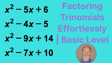 Factoring Trinomials Effortlessly | Basic Level | 4 Examples