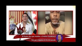 El Sujeto dice que insultos a Cristian Casablanca son por venganza de lío del pasado