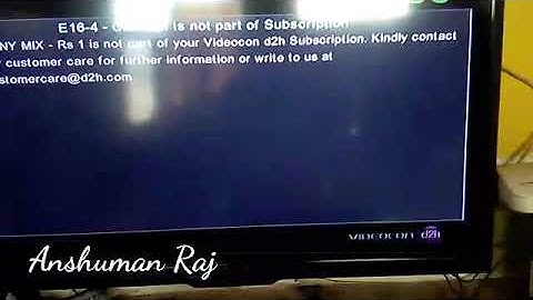 Videocon d2h channel chose  kese Karen