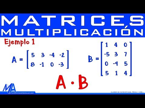 Video: Cómo Multiplicar Una Matriz Por Una Matriz
