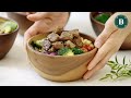 SUB) 4가지 다이어트 샐러드 보울 만들기 (베지, 스테이크, 된장닭구이, 간장불고기) | 4 Salad Bowls サラダボウル | 비스포킷
