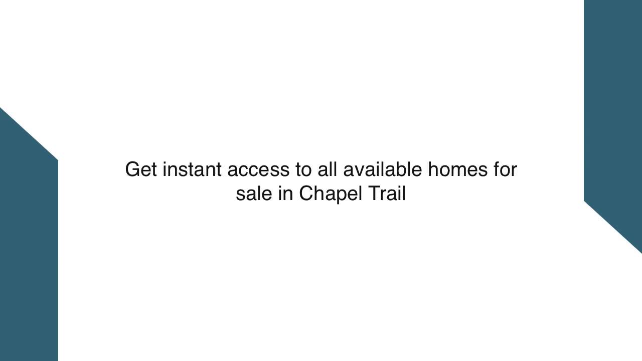 Chapel Trail Homes For Sale YouTube