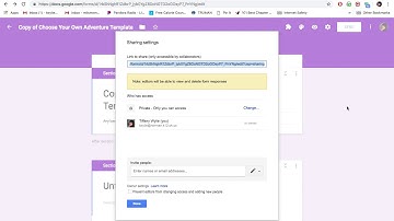 Choose Your Own Adventure Google Form