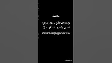 (( ومن آياته الليل والنهار والشمس والقمر لا تسجدوا للشمس ولا للقمر واسجدوا لله الذي خلقهن ........))