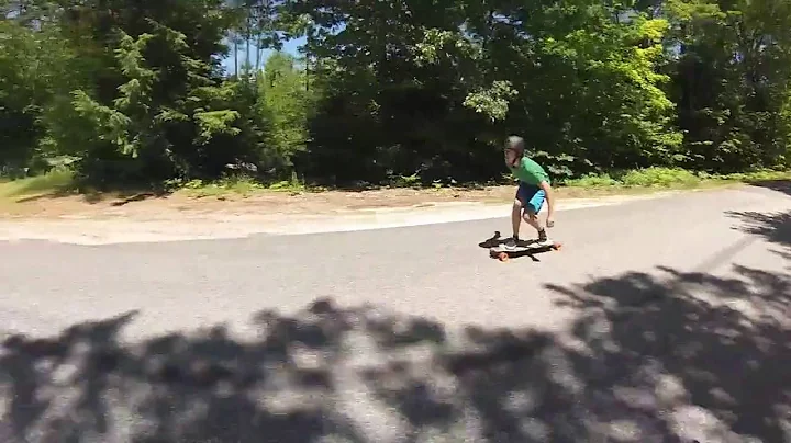 My worst longboard crash, on video...