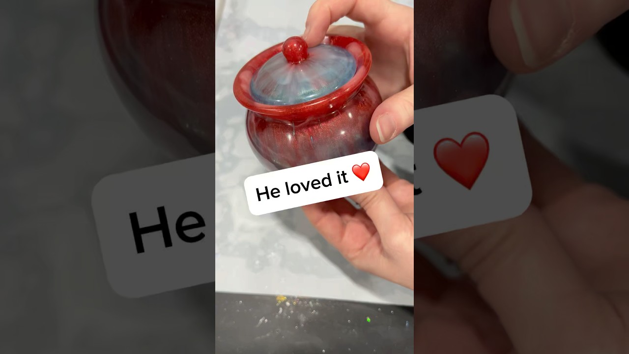 My biggest supporter asked for a blue & red jar ❤️🥹 