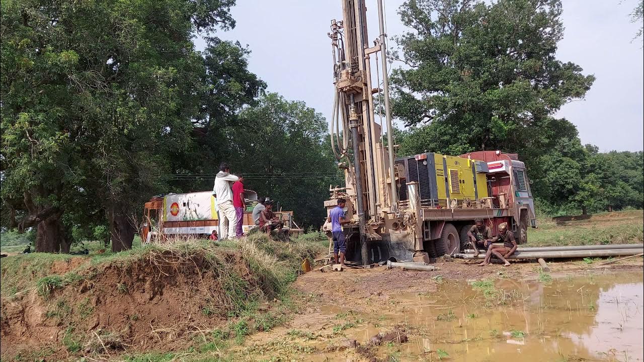 HOW TO WORK BOREWELL DRILLING MACHINE IN STEP BY STEP TUBE WELL BORE DIGGING PROCESS Casing P